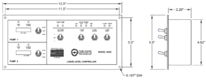 Model 403D Panel Dimensions