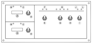 Model 403D Panel Switch Placement